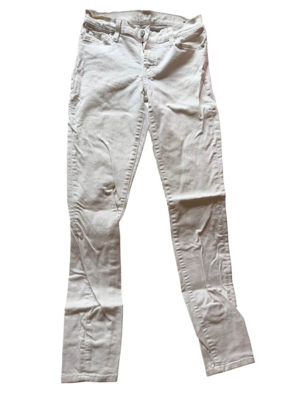 Women's 7 For All Mankind White skinny Jeans, size 27